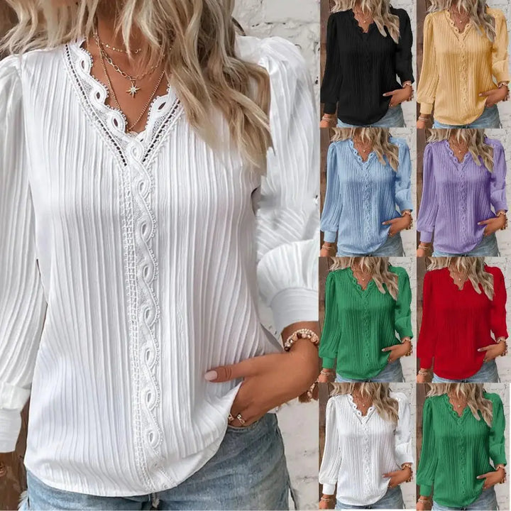 Women's Lace Stitching Shirt
