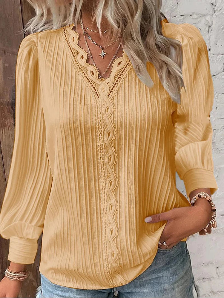 Women's Lace Stitching Shirt