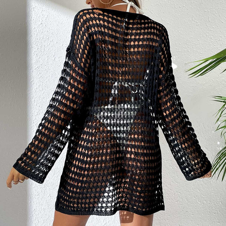 knitted hollow pullover