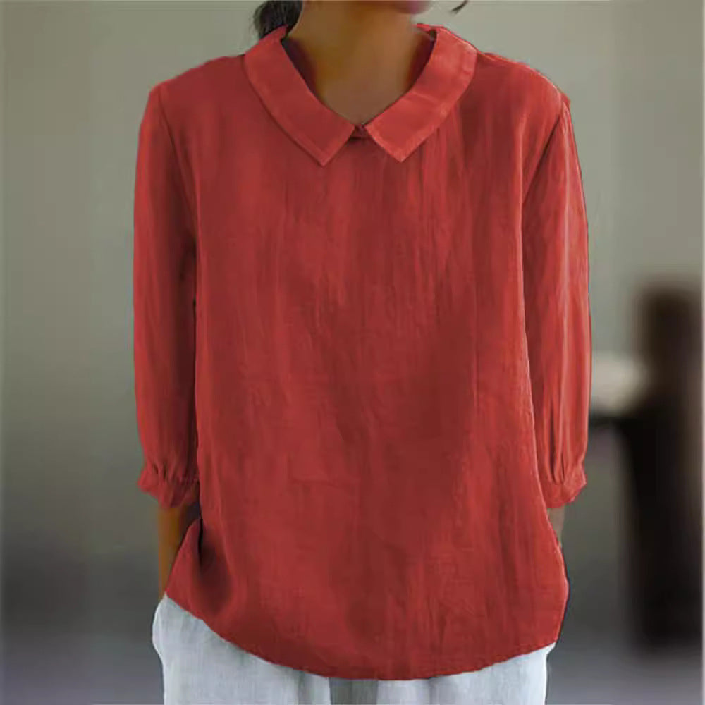 Loose lapel Shirt For Woman