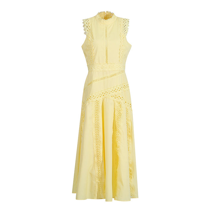 Ladies Dress sleeveless hollow waist
