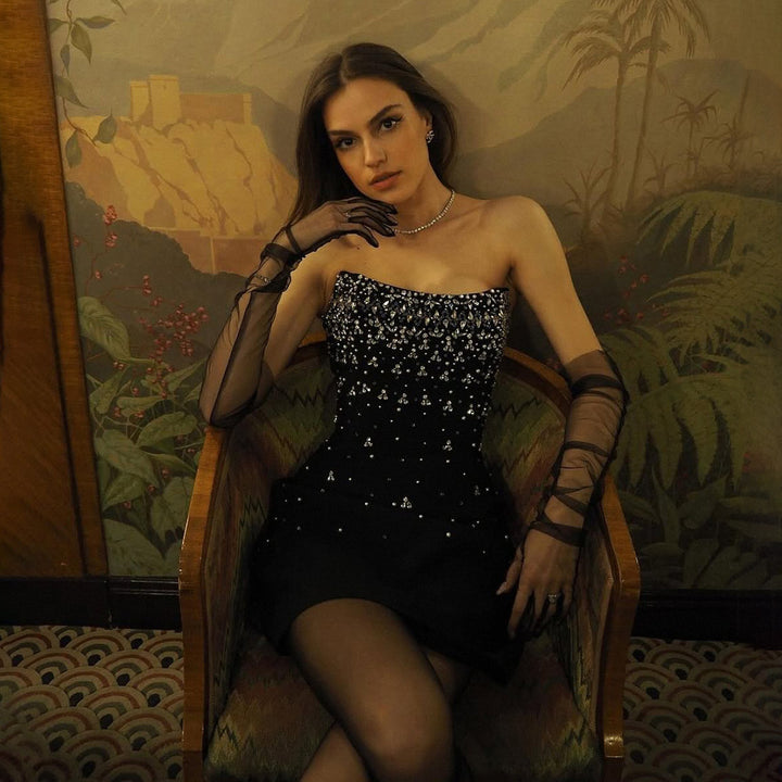 Black High Quality Mini Dress