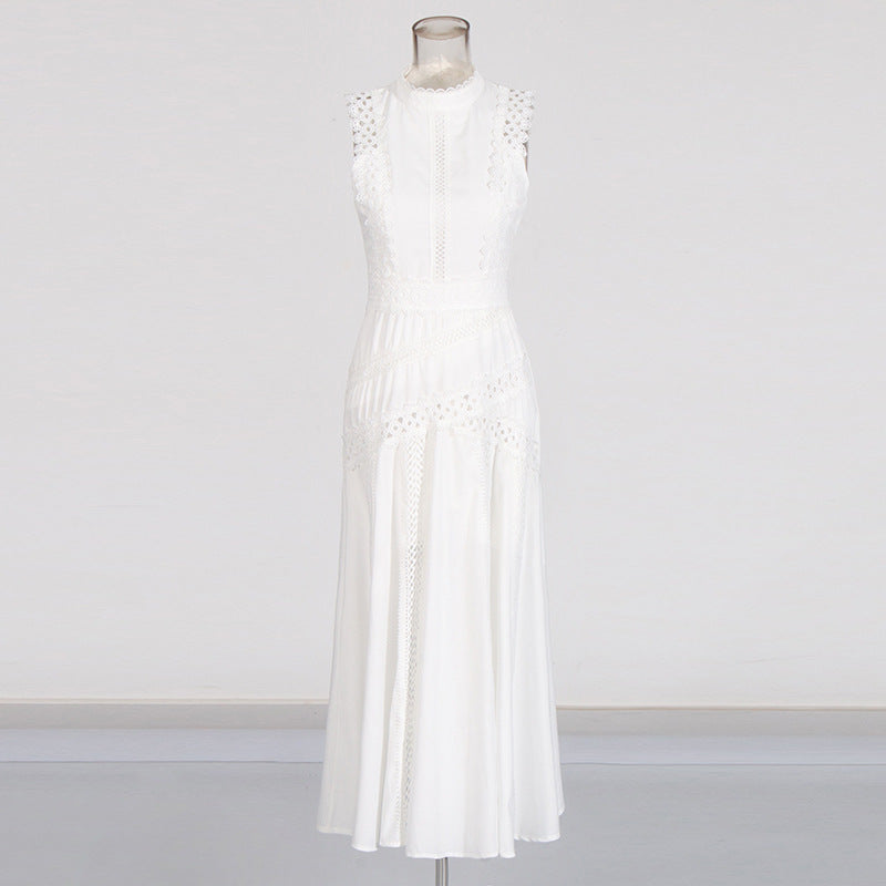 Ladies Dress sleeveless hollow waist