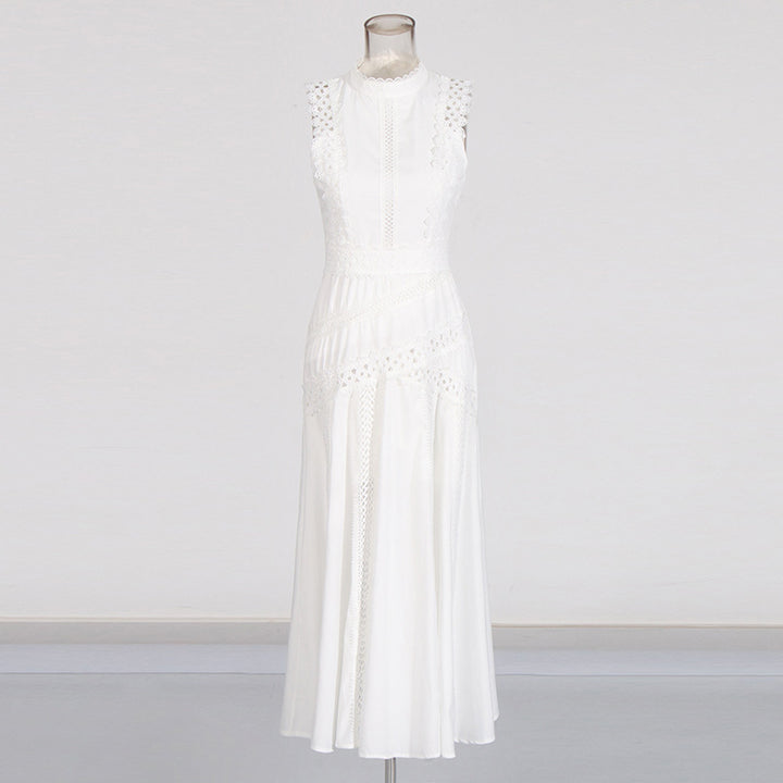 Ladies Dress sleeveless hollow waist