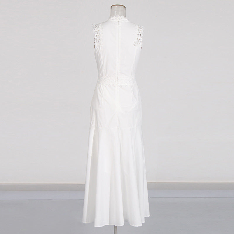 Ladies Dress sleeveless hollow waist