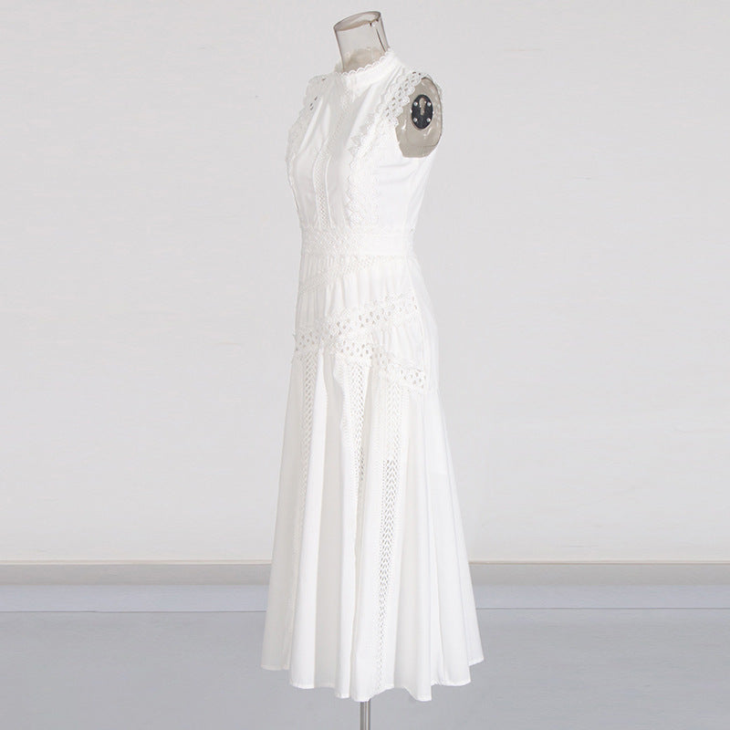 Ladies Dress sleeveless hollow waist