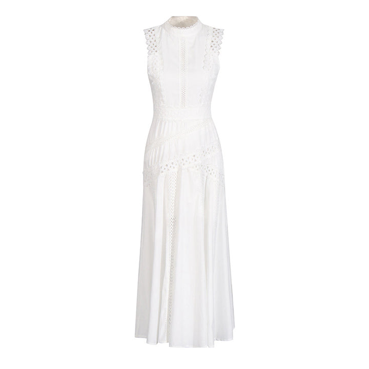 Ladies Dress sleeveless hollow waist