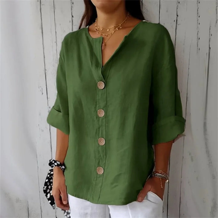 Relaxed Linen Blouse