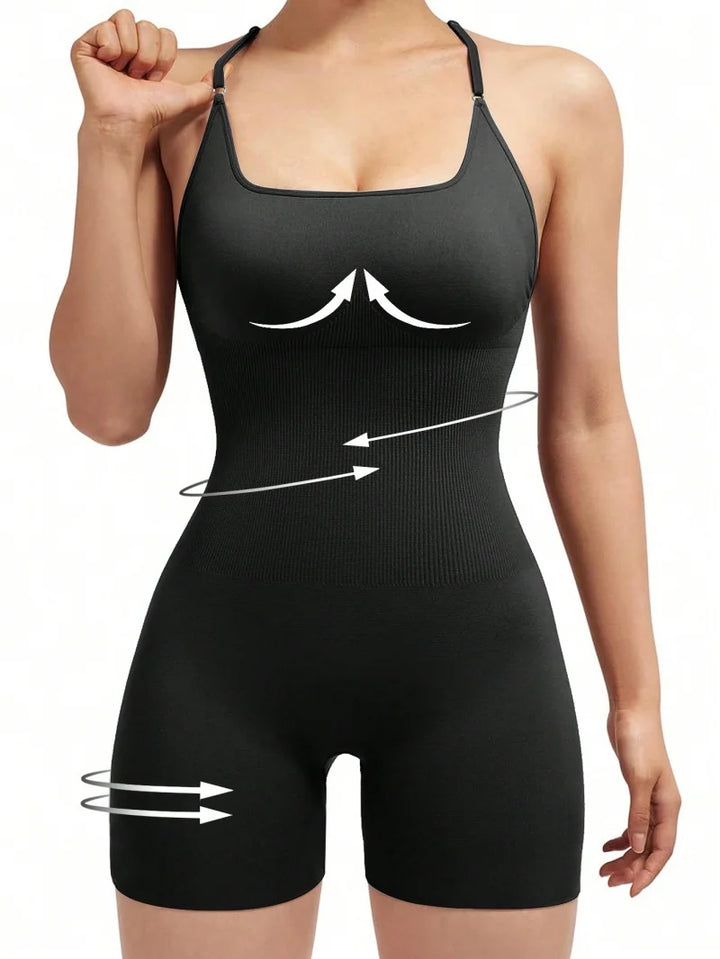 Fitness Jumpsuit Women Cross