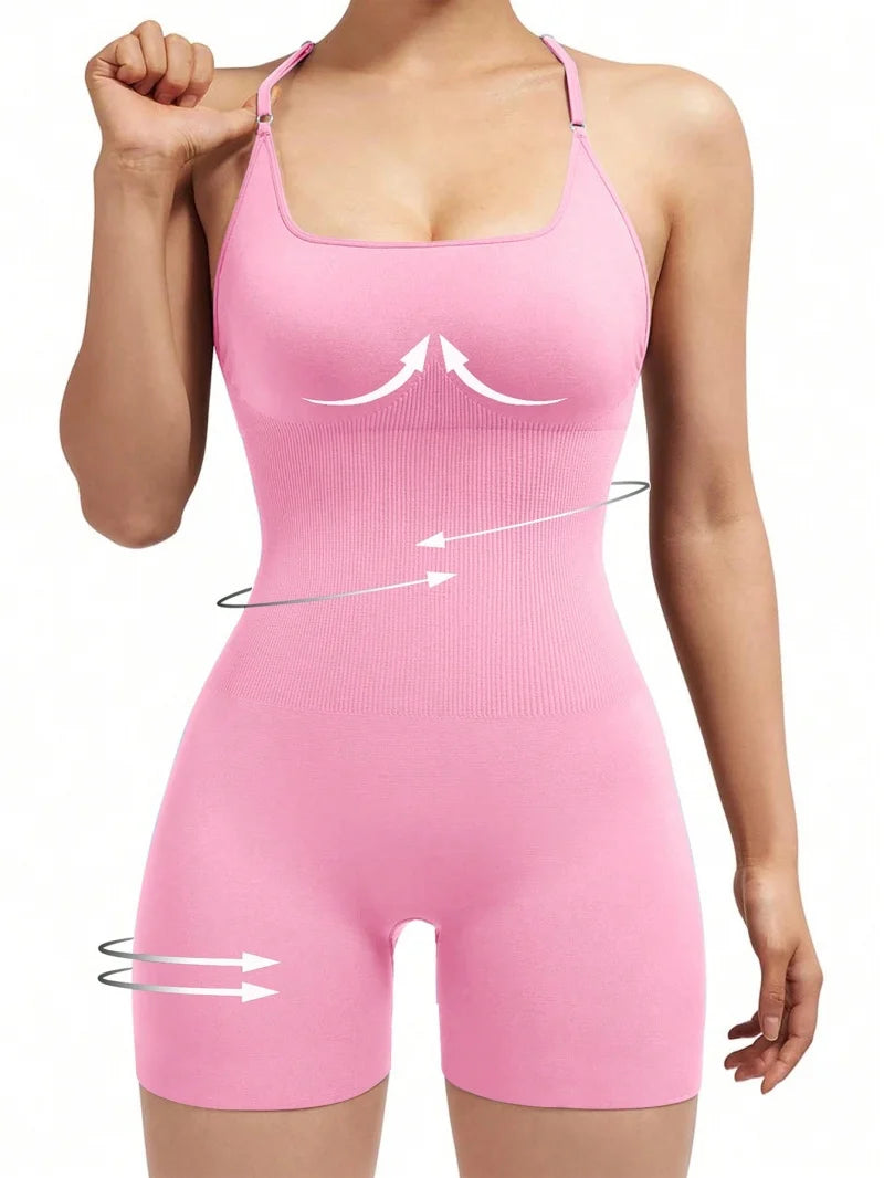 Fitness Jumpsuit Women Cross