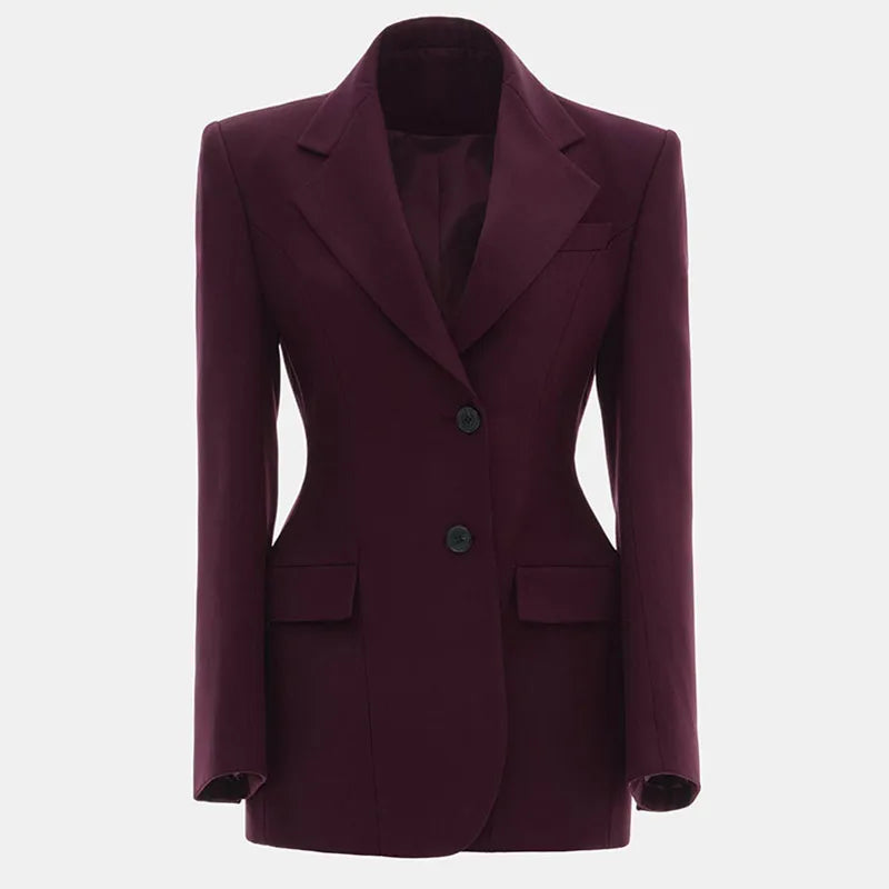 Elegant Women's Slim Blazer Jacket