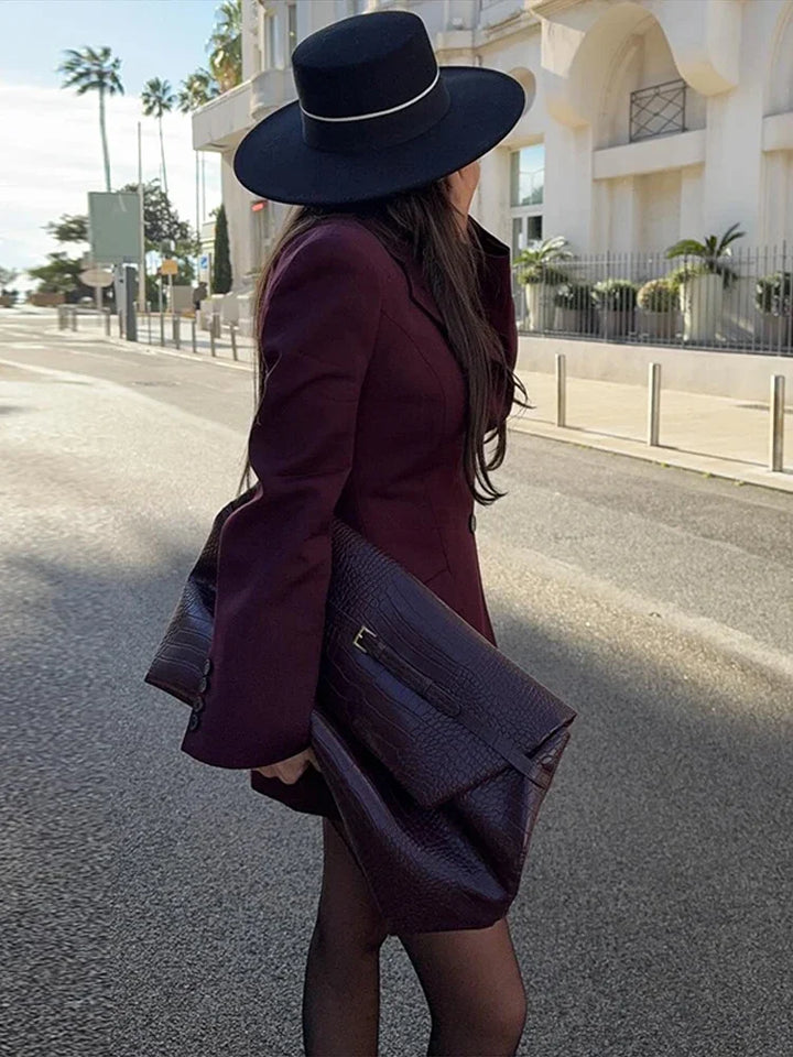 Elegant Women's Slim Blazer Jacket
