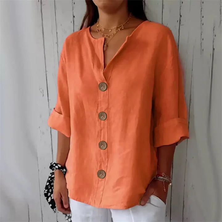 Relaxed Linen Blouse