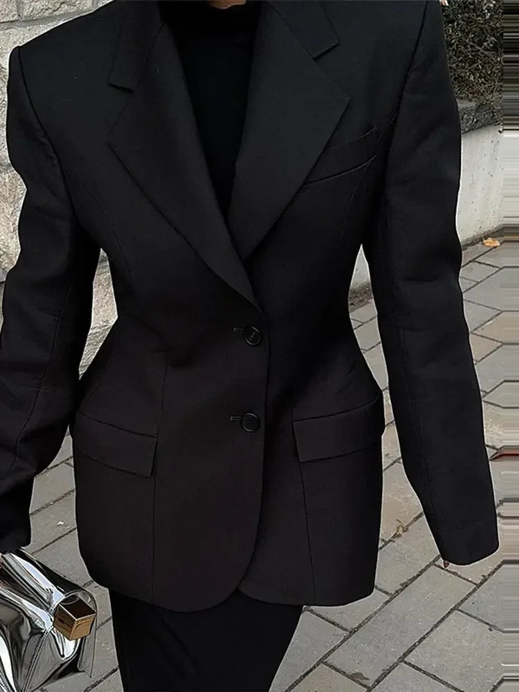Elegant Women's Slim Blazer Jacket