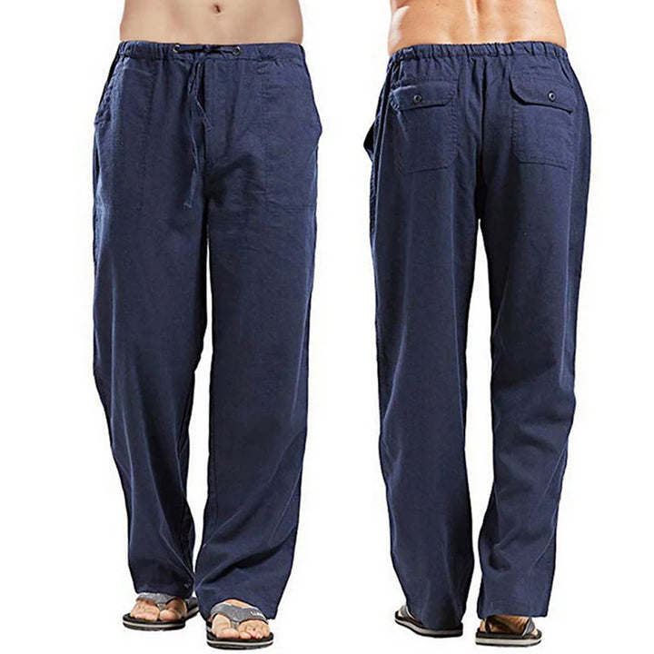 Fashion Mens Linen Wide Pants