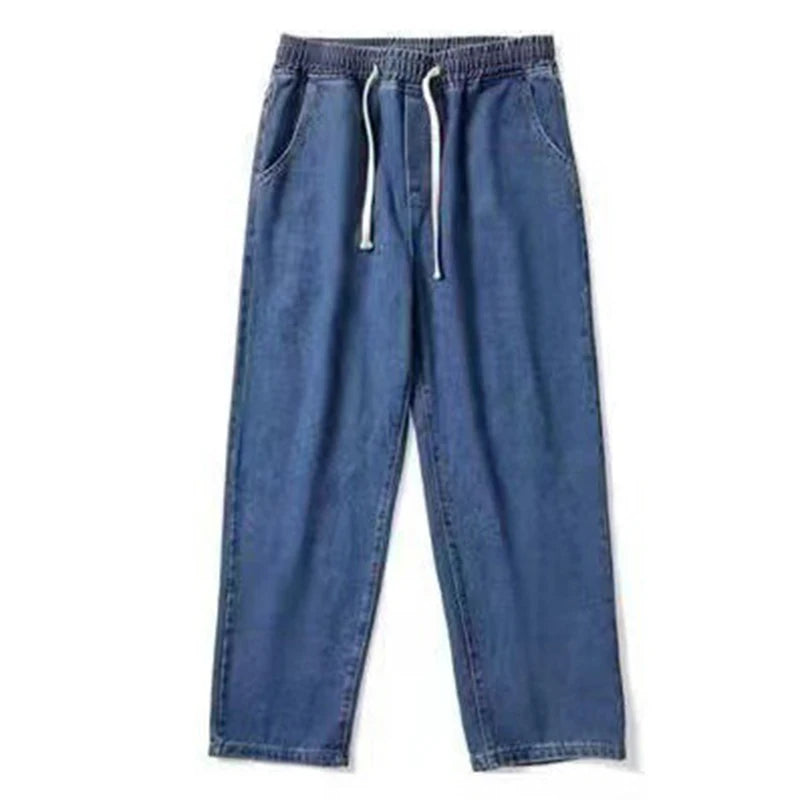 Vintage Fashion Straight Casual Loose Denim Cargo Pants