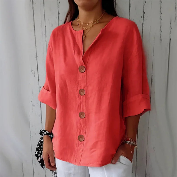 Relaxed Linen Blouse